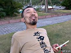 Leie, Asiatisch, Tussi, Blasen, Behaart, Verführt, Spielzeuge