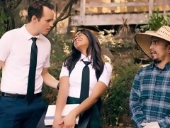 Culo, Mamada, Ffm, Penetracion con dedos, Interracial, Afeitado, Adolescente, Tetas