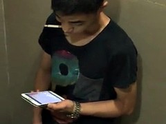 素人, アジア人, 捕まる, ゲイ, 手コキする, オナニー