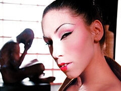 Aesthetic brunette Asian Mya Diamond fucked by black penis