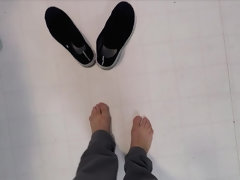 Blond, Pijpbeurt, Rondborstig, Sperma in gezicht, Hd, Verpleegster, Rijden, Kousen