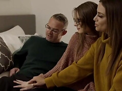 Grosser arsch, Blasen, Kehlenfick, Frau, Fetisch, Orgasmus, Pornostars, Flotter dreier