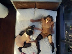 ベッドルーム, デカパイ, ブロンド, 天然, 自然山雀, オマンコ, スパンキング, オッパイの