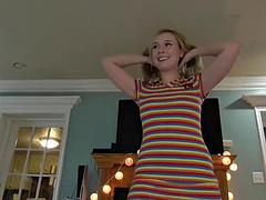 Schönheit, Grosser schwanz, Blondine, Paar, Spermaladung, Aufs gesicht abspritzen, Handjob, Titten