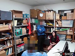 楽屋, 茶髪の, ハードコア, Hd, 3p男男女, ポリス, ティーン, ユニフォーム