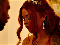 ベッドルーム, ブロンド, 結婚, バック, 異人種間, なめる, ピアス, オマンコ