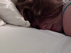 Big Boobed Brunette Beauty Amateur Hotel First Audition Video Masturbation With A Dildo