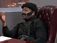 Gorda, Verga grande, Negro, Mamada, Ébano, Interracial