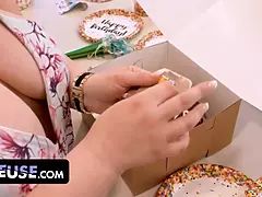 Grosse titten, Blasen, Hd, Reif, Milf, Monster, Rotschopf, Schreiend