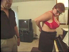 In den arsch, Wohlbeleibte schöne frauen, Hochschule, Rotschopf, Flotter dreier