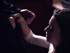 浴室, フェラチオ, 茶髪の, 捕まる, イく瞬間, イマラチオ, 自然山雀, ティーン