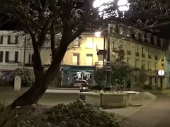 Transgender travesti anal dildo sounding lingerie outdoor 55