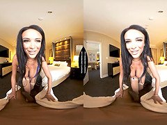 Anissa Kate's steamy hotel room solo with her big natural tits and tight pussy