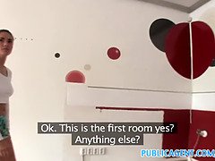 Ava Dalush flaunts her fitness routine in a public gym & gets pounded hard