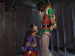 アジア人, 美女, フェラチオ, ボンデージ, フェティッシュ, 開帳, 日本人, ヴィンテージ