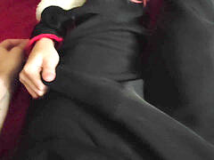 Stel, Voeten, Voetbeurt, Masker, Masturbatie, Slipje, Rok, Sokken