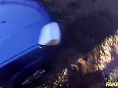 Leie, Blasen, Auto, Hundestellung, Fingern, Lecken, Büro, Pov