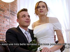 デカパイ, フェラチオ, 結婚, 茶髪の, 指いじり, 現実, ストッキング, ティーン