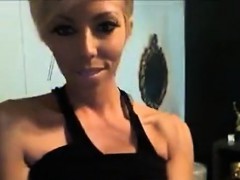 Rubia, Penetracion con dedos, Masturbación, Camara web