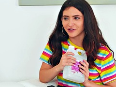 デカパイ, ハードコア, キス, レズビアン, マッサージ, オイル, 三人, オッパイの