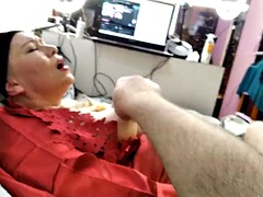 アナル, デカパイ, ブロンド, 中出し, 熟年, ロシア人, フェラする, 妻