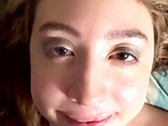 18 años, Chica, Mamada, Corridas, Corridas faciales, Casero, Pov, Adolescente
