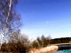 Enthousiasteling, Pijpbeurt, Sperma in gezicht, Buiten, Openbaar, Spaans