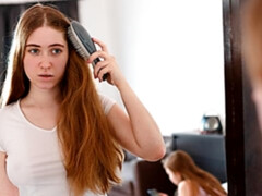 Blond, Zoenen, Lesbisch, Masturbatie, Kut duiken, Geschoren, Strippen, Tiener