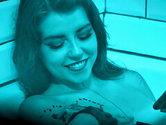 In den arsch, Blasen, Schwanz, Lecken, Muschi, Schlucken, Tätowierung, Flotter dreier