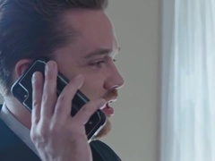 Bruinharig, Sperma in gezicht, Hd, Kousen, Trio