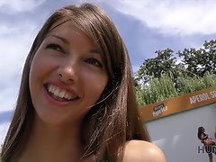 POV reality with a horny teen picked up and pounded hard in tight ass