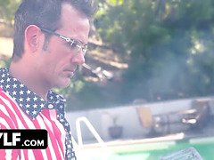 デカ尻, デカチン, デカパイ, フェラチオ, なめる, 淫乱熟女, オマンコ, 叫ぶ