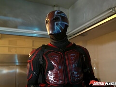 Bad, Grosser schwanz, Blasen, Kehlenfick, Latex, Latina, Leder, Im freien