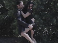 お尻, デカパイ, カップル, Hd, 淫乱熟女