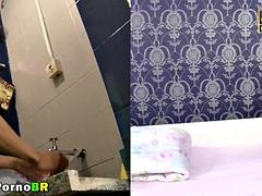 素人, アナル, 美女, ブロンド, 手コキする