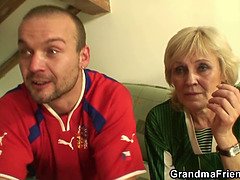 素人, ブロンド, フェラチオ, チェコ, Hd, 熟年, 現実, 三人