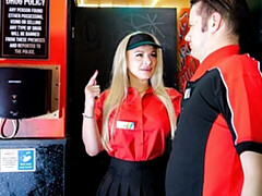デカ尻, デカチン, デカパイ, ブロンド, フェラチオ, バック, 淫乱熟女