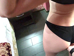 Любители, Садо мазо, Большая жопа, Большой член, Минет, Брюнетки, Сперма во рту, Доминирование