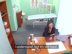 Leie, Arschlecken, Blasen, Hundestellung, Krankenschwester, Büro, Uniform, Spanner