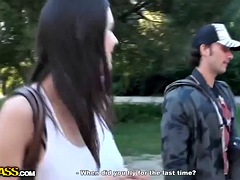 Chica, Tetas grandes, Morena, Engañando, Corridas, Despelote, Público, Tetas