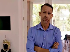 Skinny girl cheats on her boyfriend with her mature father