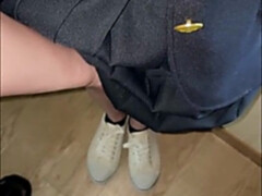 Amateur, Asiático, Japonés, Lesbiana, Pequeña, Público, Adolescente, Trio