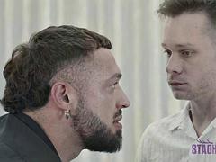 Grosse bite, Sucer une bite, Doigter, Bâillonner, Homosexuelle, Muscle, Piercing, Tatouage