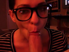 Leie, Blasen, Braunhaarige, Spermaladung, Reif, Milf, Pov