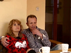 Skinny girls get fucked by the new stepfather