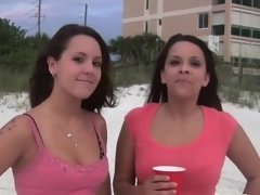 Amateur, Plage, Blonde, Brunette brune, Hd, Réalité, Nénés
