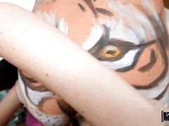Arsch, Grosser schwanz, Blasen, Hardcore, Muschi, Jungendliche (18+), Flotter dreier, Titten