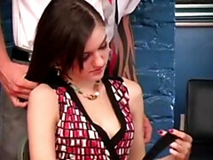 Beauté, Brunette brune, Faciale, Groupe, Orgasme, Chatte, Avaler, Nénés