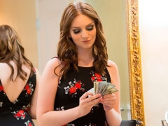 お尻, デカ尻, ブロンド, フェラチオ, 毛深い, 手コキする, オマンコ, ストッキング