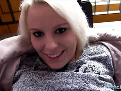 Leie, Blondine, Spermaladung, Hd, Geld, Pov, Öffentlich, Realität